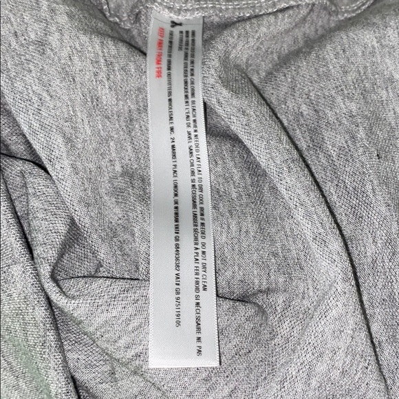 NWOT FREE PEOPLE Gray Boatneck Dolman Long Sleeve Tunic Mini Dress Size Small - Picture 8 of 11